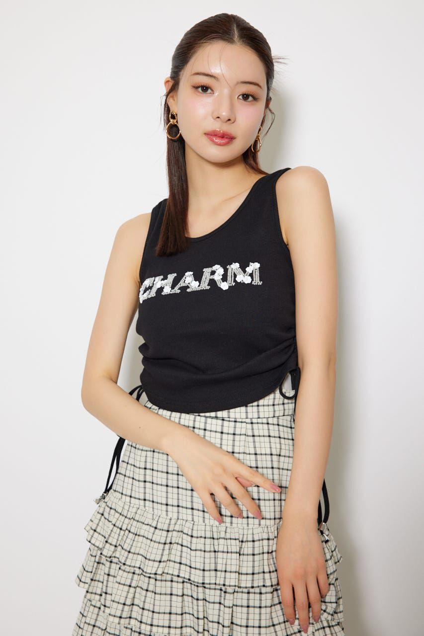 rienda「ビジュードロストタンクトップス」|タンクトップ|