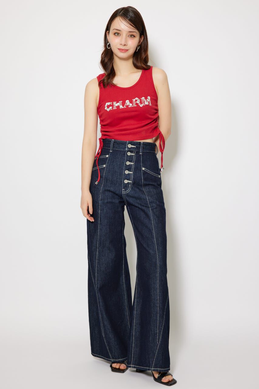 rienda「ビジュードロストタンクトップス」|タンクトップ|