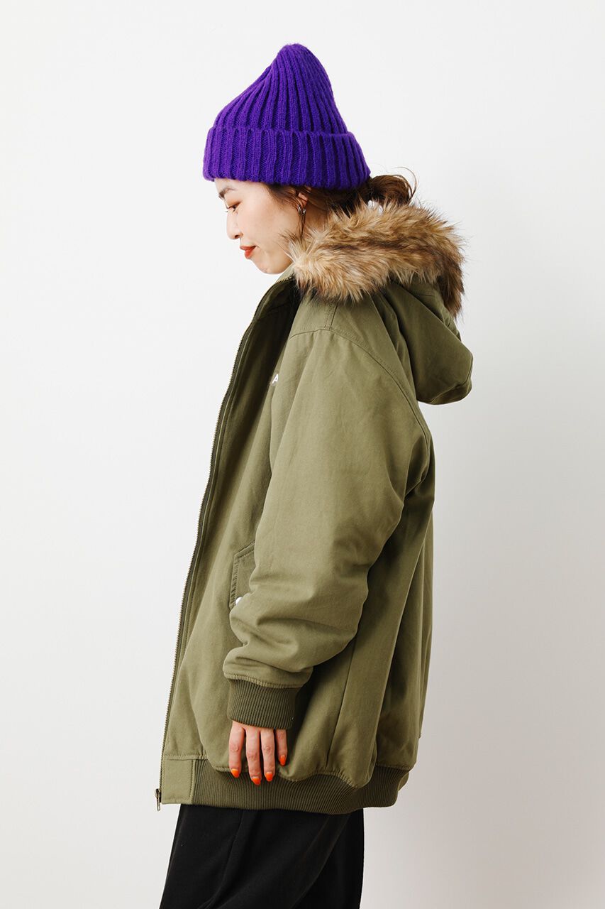 RODEO CROWNS「（WEB限定）フードフェイクファーパディングブルゾン」|ブルゾン・スタジャン|