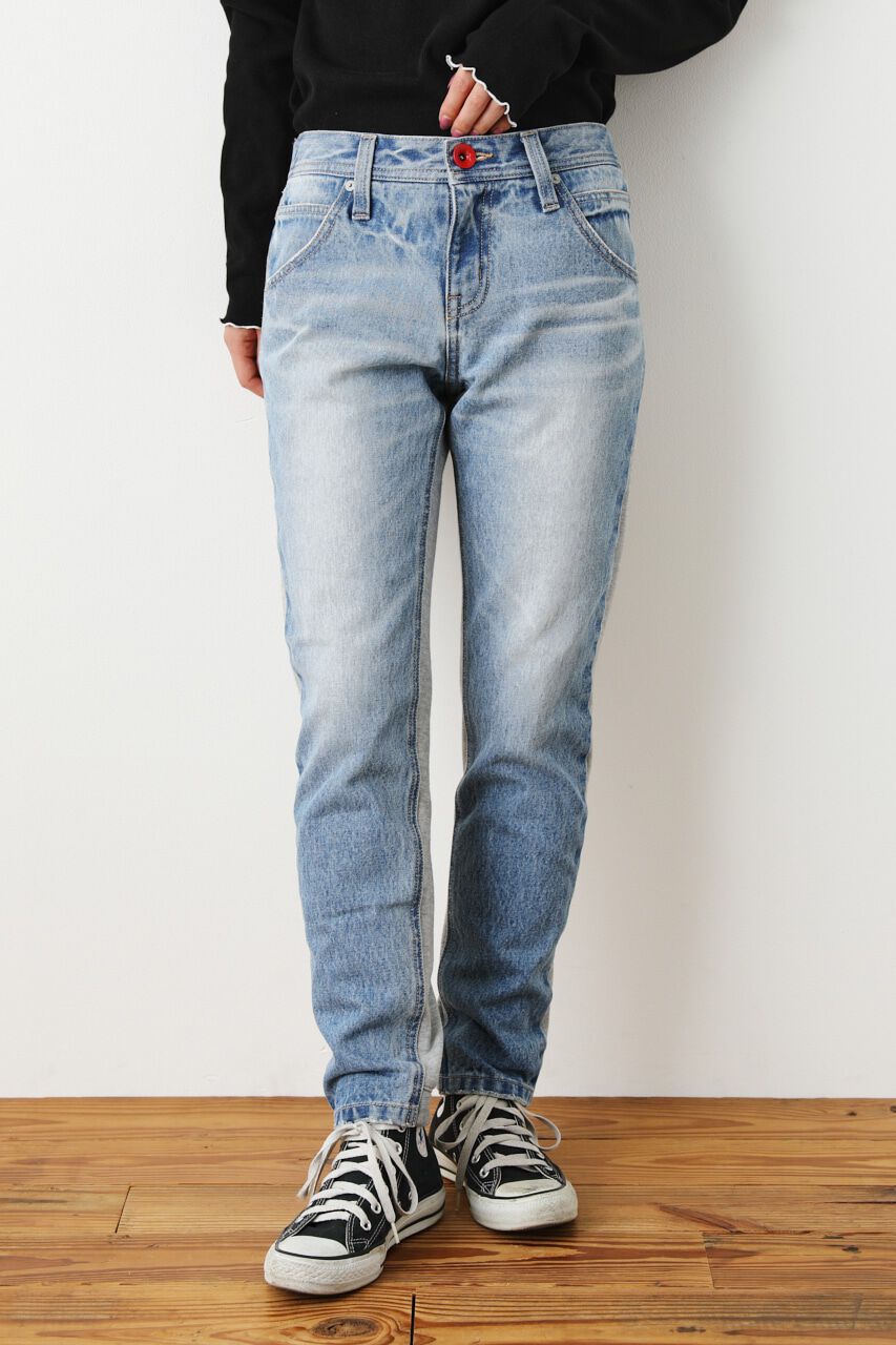 RODEO CROWNS「コンビテーパードパンツ」|デニム|