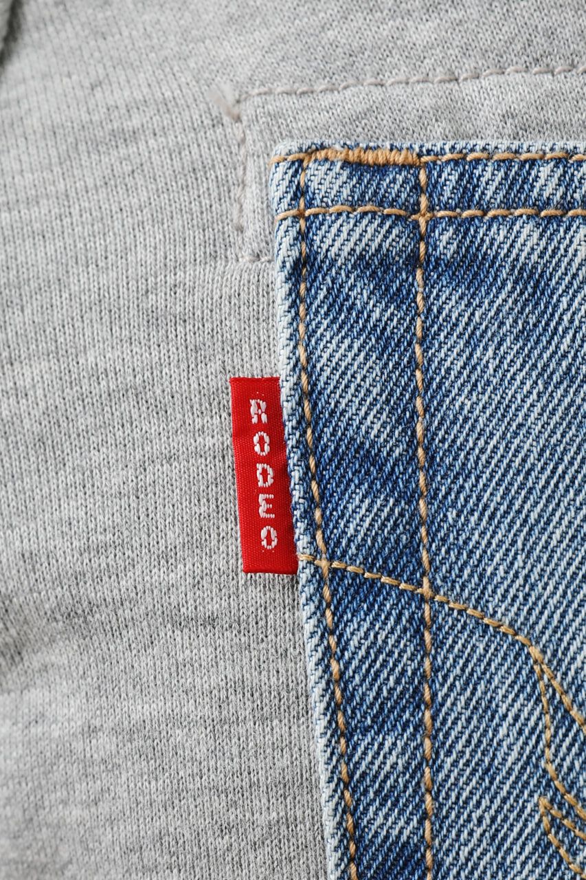 RODEO CROWNS「コンビテーパードパンツ」|デニム|