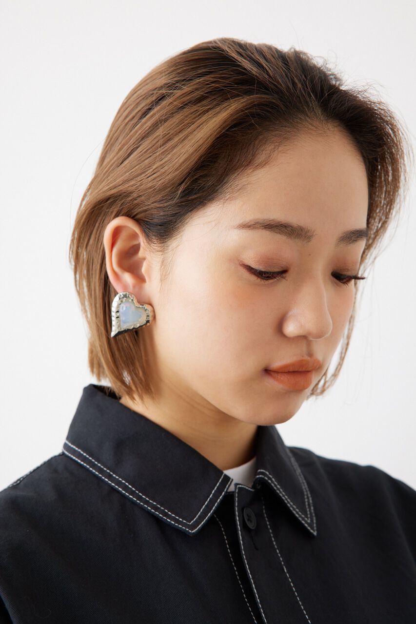 RODEO CROWNS「クリアハートピアス」|ピアス|