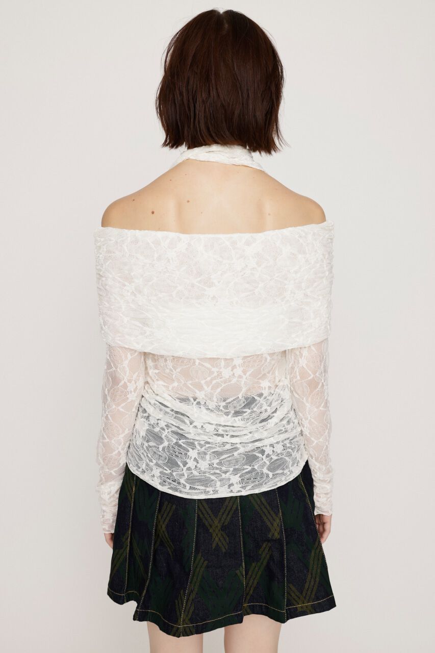 SLY「OFF SHOULDER CUT LACE トップス」|Tシャツ・カットソー|