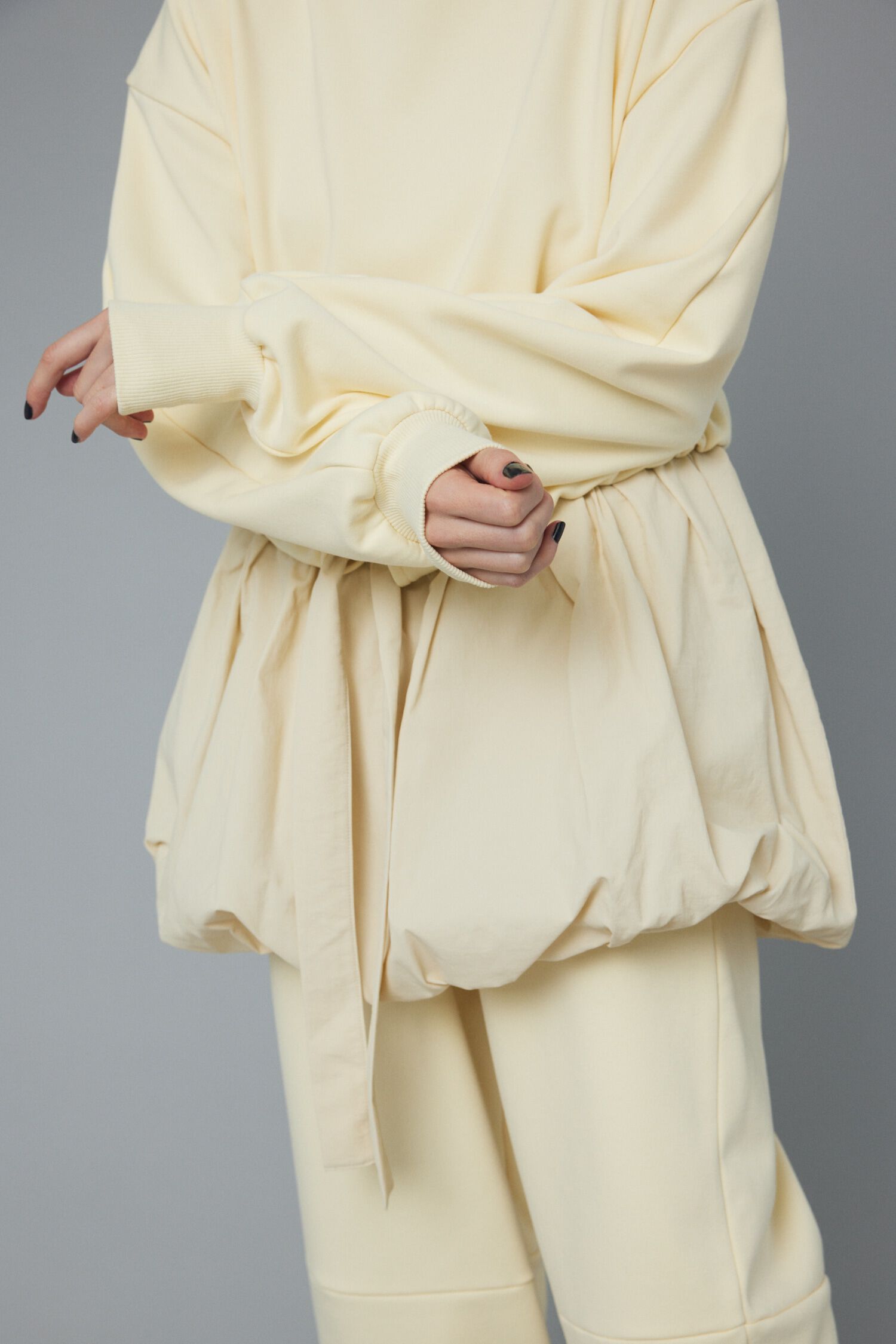 HeRIN.CYE「Balloon hem docking tops」|Tシャツ・カットソー|