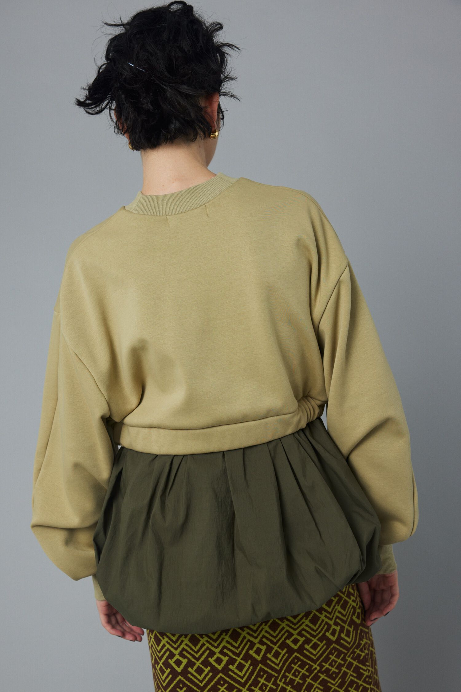 HeRIN.CYE「Balloon hem docking tops」|Tシャツ・カットソー|