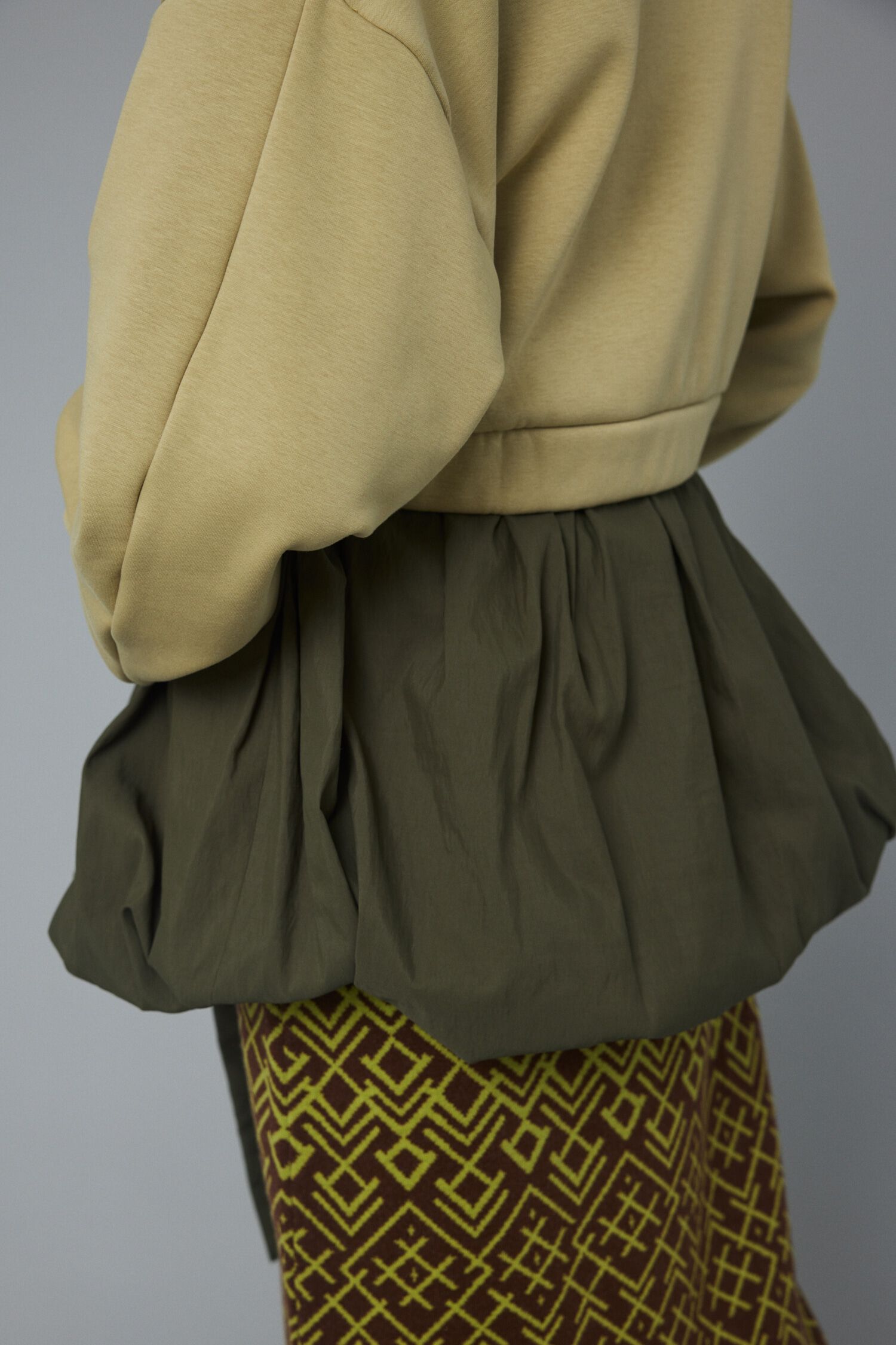 HeRIN.CYE「Balloon hem docking tops」|Tシャツ・カットソー|