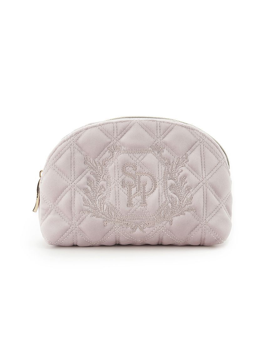 SNIDEL HOME「ベロアラウンドポーチ」|ポーチ|BEG