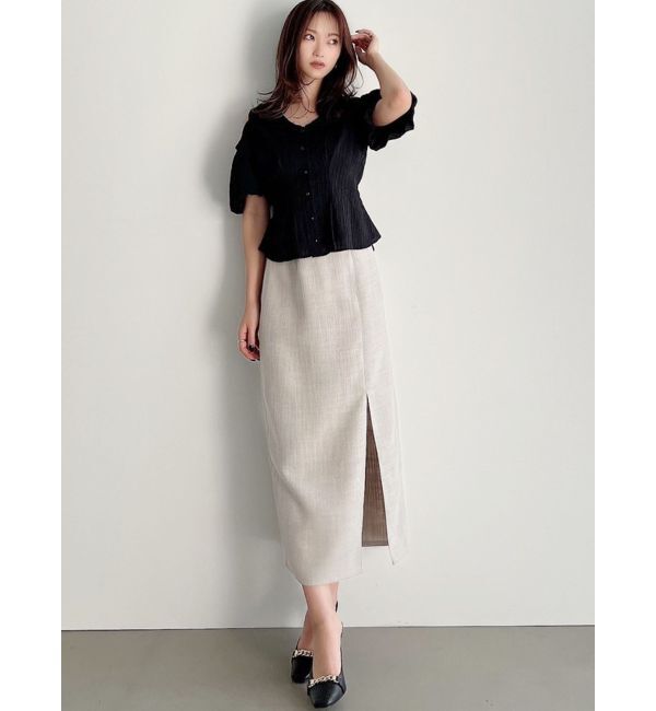 RESEXXY「ライトツイードミディスカート」|スカート|