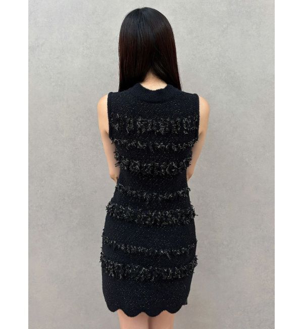 MERCURYDUO「ツイードニットミニワンピースカーデアンサンブル」|ワンピース|