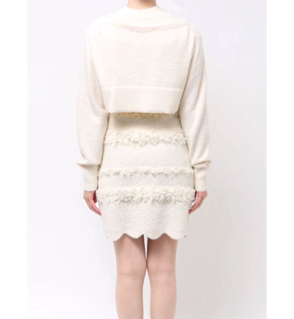 MERCURYDUO「ツイードニットミニワンピースカーデアンサンブル」|ワンピース|