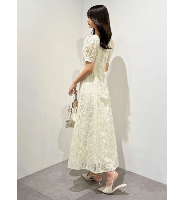 MERCURYDUO「レースパイピングロングワンピース」|ワンピース|