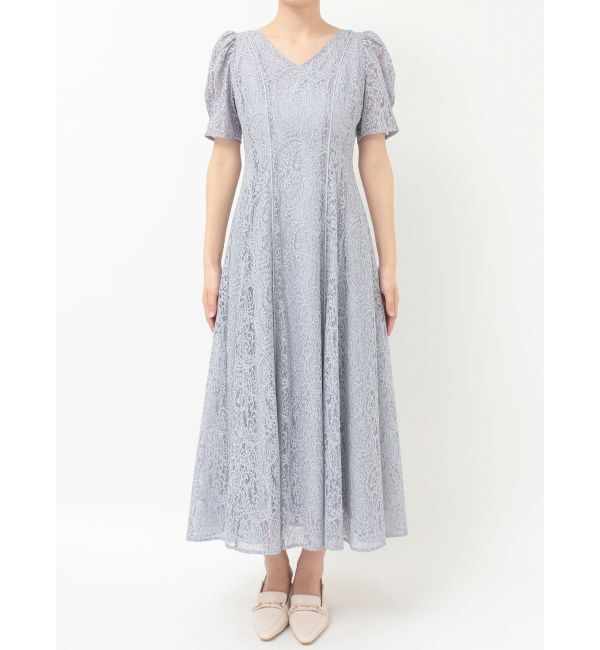 MERCURYDUO「レースパイピングロングワンピース」|ワンピース|