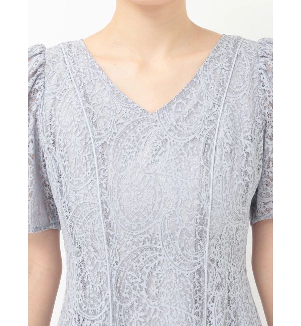 MERCURYDUO「レースパイピングロングワンピース」|ワンピース|