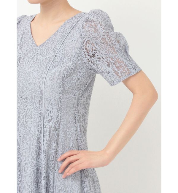 MERCURYDUO「レースパイピングロングワンピース」|ワンピース|