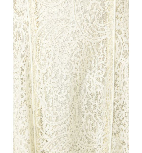 MERCURYDUO「レースパイピングロングワンピース」|ワンピース|