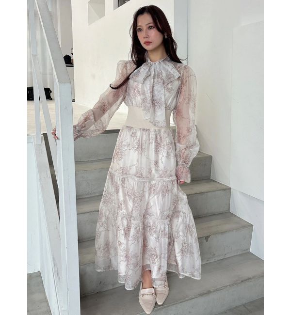 MERCURYDUO「トワルドジュイボウタイウエストリブワンピース」|ワンピース|