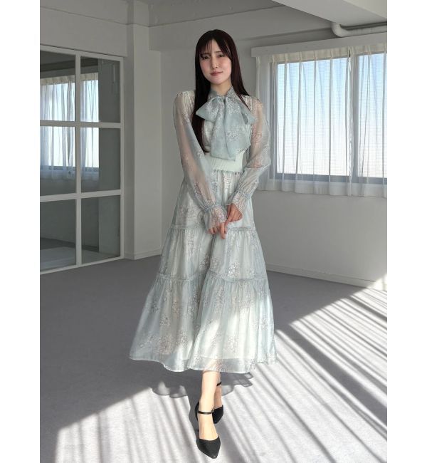 MERCURYDUO「トワルドジュイボウタイウエストリブワンピース」|ワンピース|