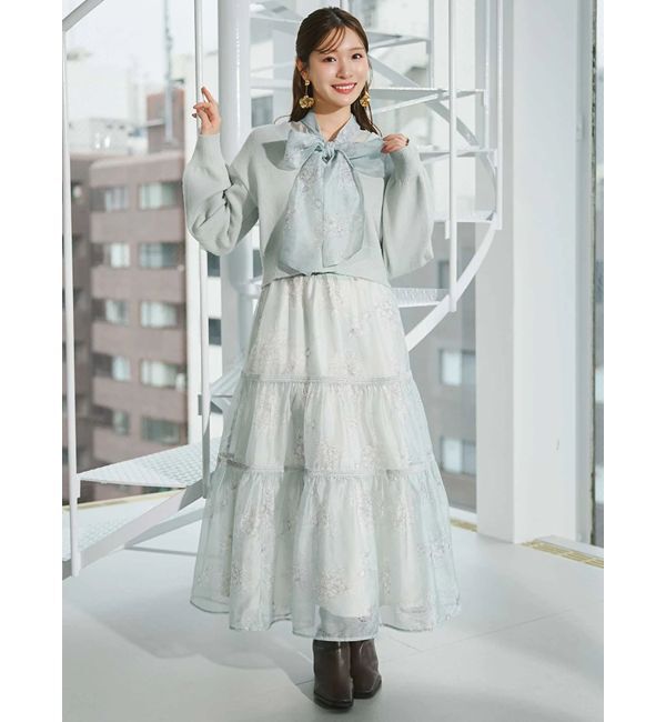 MERCURYDUO「トワルドジュイボウタイウエストリブワンピース」|ワンピース|