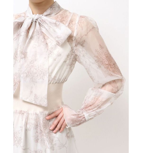 MERCURYDUO「トワルドジュイボウタイウエストリブワンピース」|ワンピース|