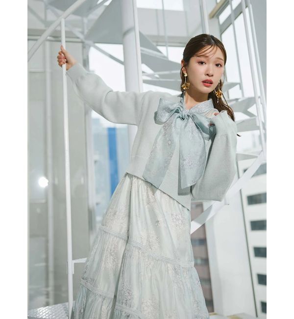 MERCURYDUO「トワルドジュイボウタイウエストリブワンピース」|ワンピース|