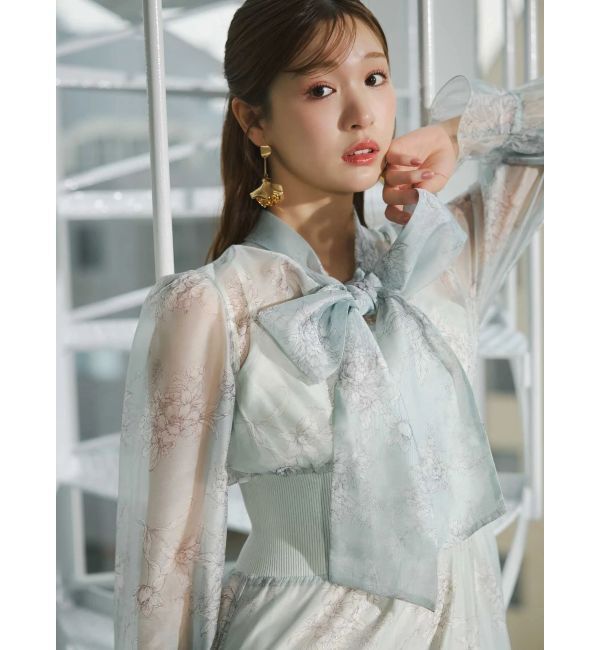 MERCURYDUO「トワルドジュイボウタイウエストリブワンピース」|ワンピース|