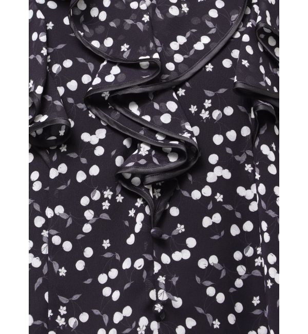 MERCURYDUO「ダブルラッフルバイカラーパイピングブラウス」|シャツ・ブラウス|