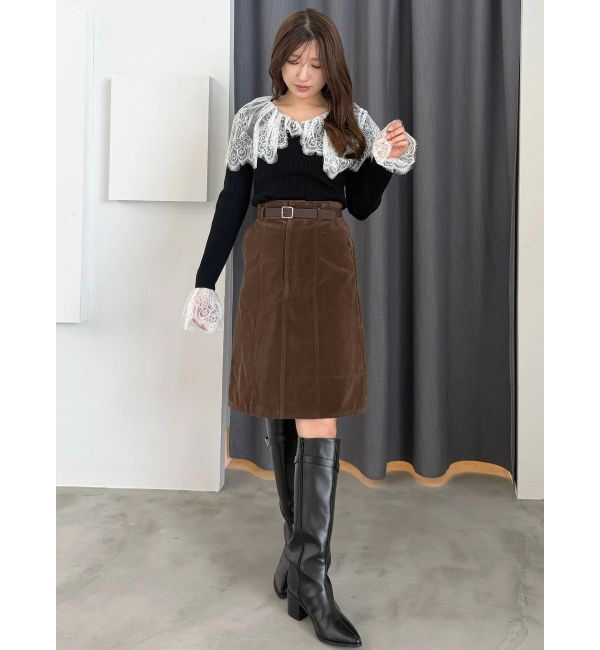 MERCURYDUO「ニーレングススカート」|スカート|