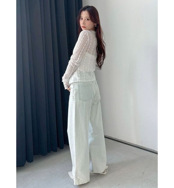 MERCURYDUO「カットレースアシメトップス」|Tシャツ・カットソー|