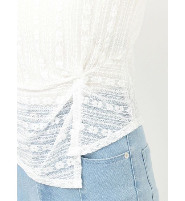 MERCURYDUO「カットレースアシメトップス」|Tシャツ・カットソー|