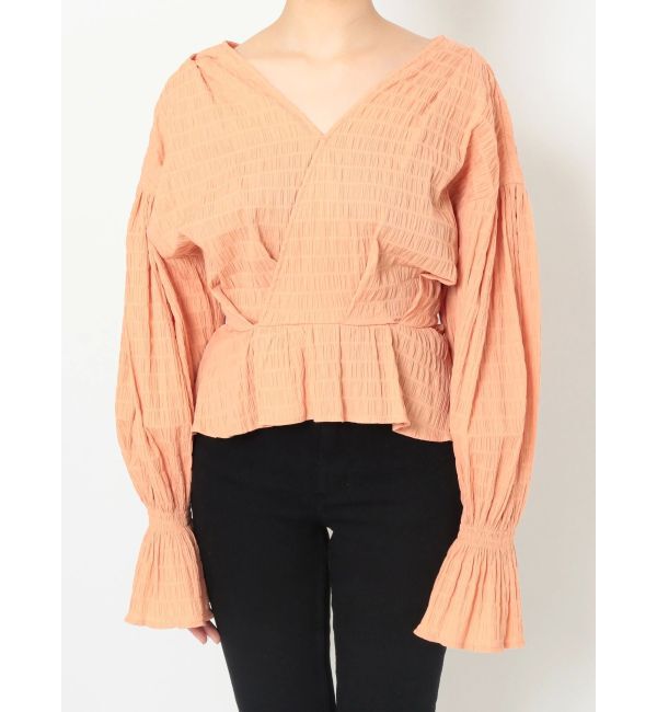 MURUA「カシュクールタックブラウス」|シャツ・ブラウス|