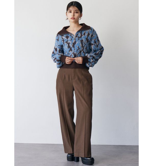 MURUA「マルチヤーンハーフジップニット」|ニット・セーター|