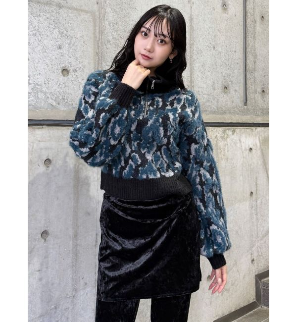 MURUA「マルチヤーンハーフジップニット」|ニット・セーター|