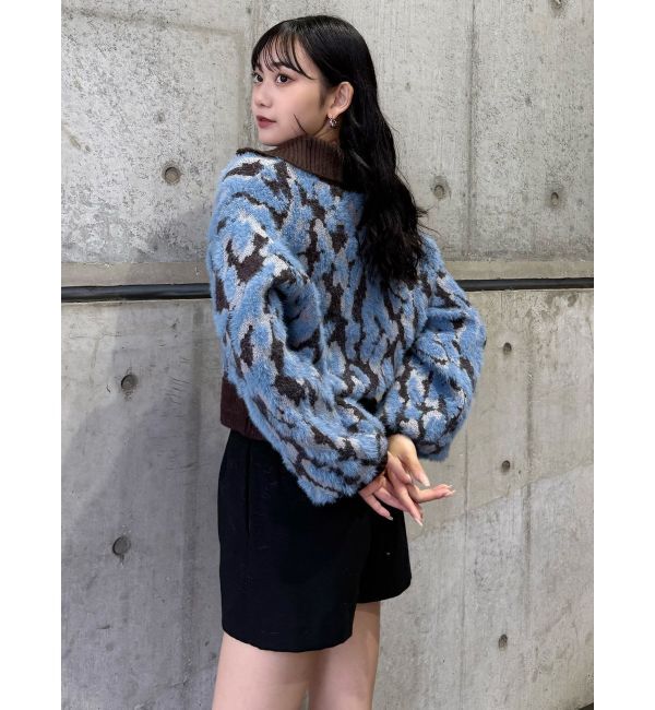 MURUA「マルチヤーンハーフジップニット」|ニット・セーター|