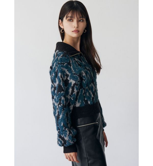 MURUA「マルチヤーンハーフジップニット」|ニット・セーター|