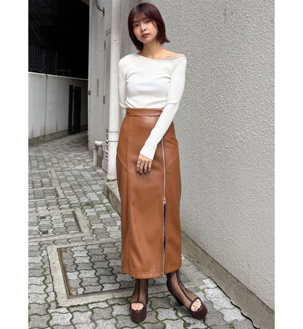 MURUA「レイヤードワンショルニット」|ニット・セーター|