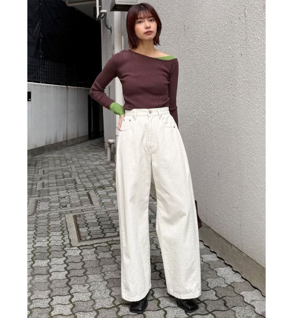 MURUA「レイヤードワンショルニット」|ニット・セーター|