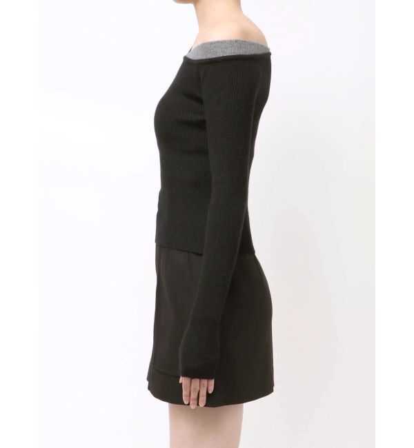 MURUA「レイヤードワンショルニット」|ニット・セーター|