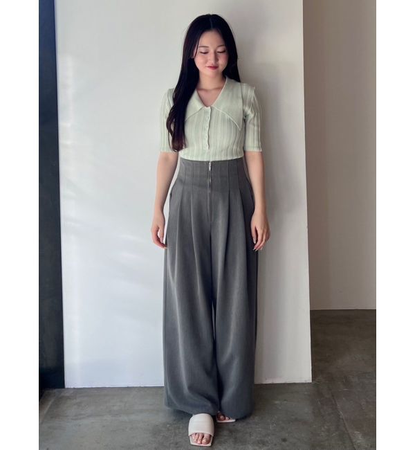 LAGUNAMOON「【機能性アイテム】ウォッシャブルビックカラーニットプルオーバー」|ニット・セーター|