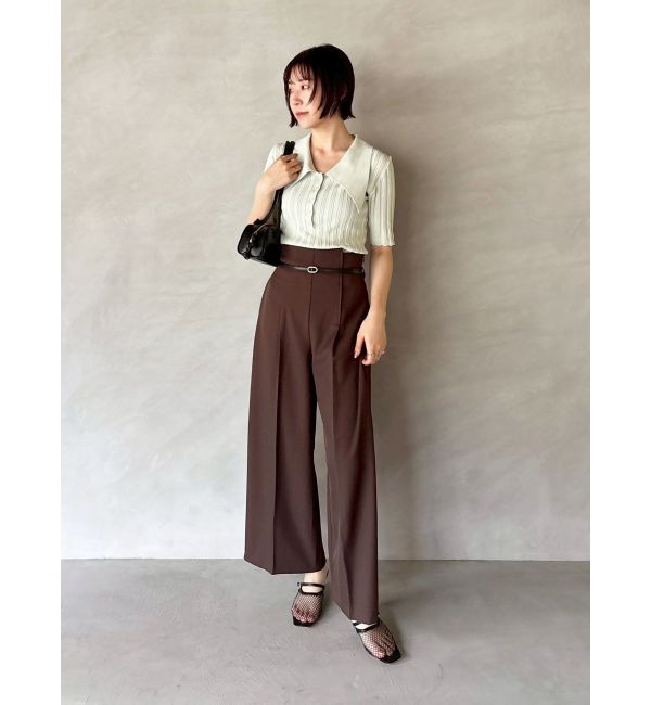 LAGUNAMOON「【機能性アイテム】ウォッシャブルビックカラーニットプルオーバー」|ニット・セーター|