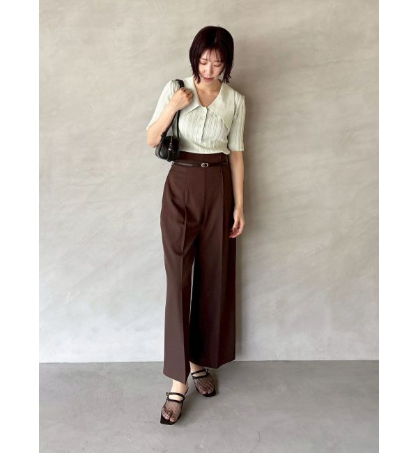 LAGUNAMOON「【機能性アイテム】ウォッシャブルビックカラーニットプルオーバー」|ニット・セーター|