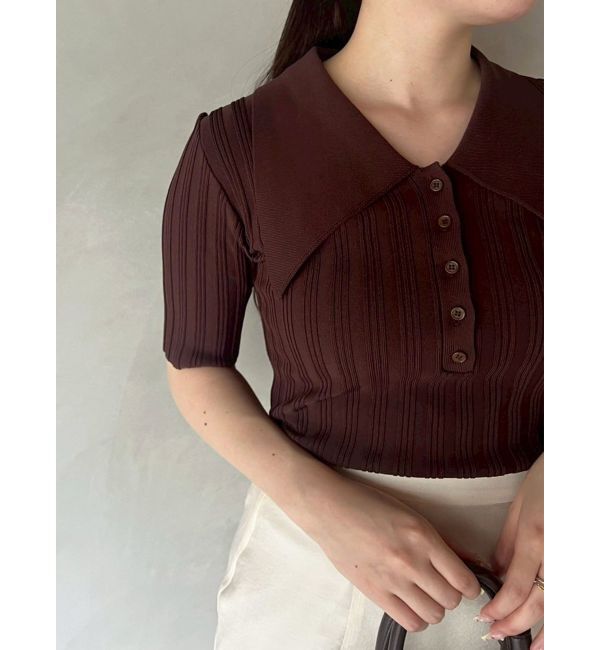 LAGUNAMOON「【機能性アイテム】ウォッシャブルビックカラーニットプルオーバー」|ニット・セーター|