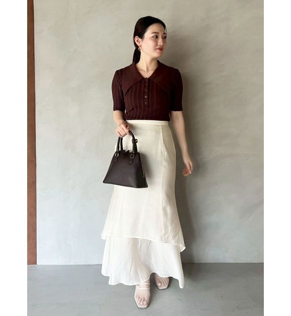 LAGUNAMOON「【機能性アイテム】ウォッシャブルビックカラーニットプルオーバー」|ニット・セーター|