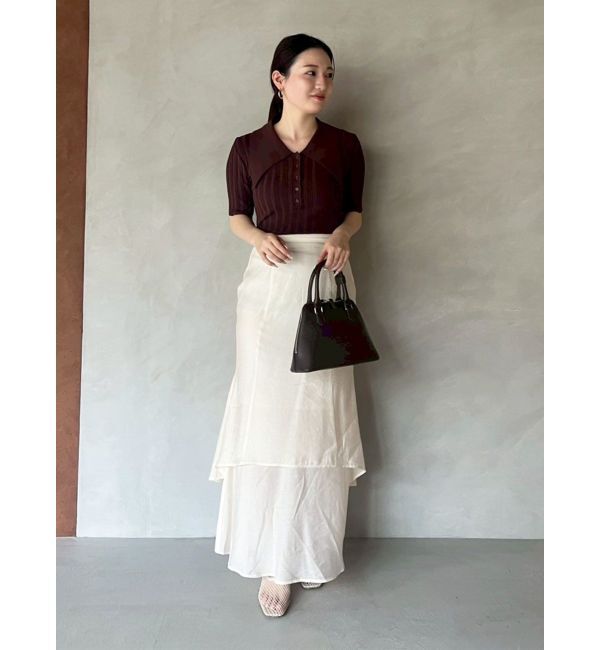 LAGUNAMOON「【機能性アイテム】ウォッシャブルビックカラーニットプルオーバー」|ニット・セーター|