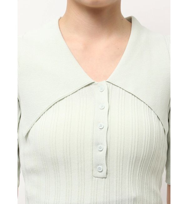 LAGUNAMOON「【機能性アイテム】ウォッシャブルビックカラーニットプルオーバー」|ニット・セーター|