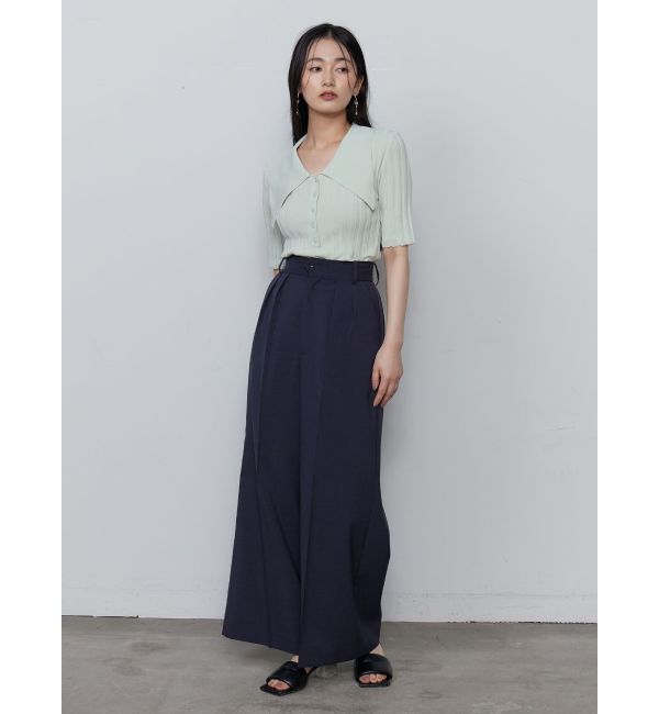 LAGUNAMOON「【機能性アイテム】ウォッシャブルビックカラーニットプルオーバー」|ニット・セーター|