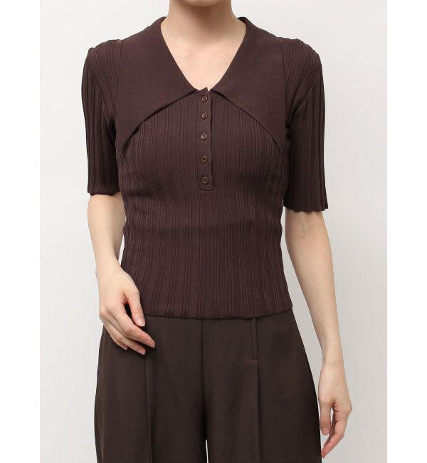 LAGUNAMOON「【機能性アイテム】ウォッシャブルビックカラーニットプルオーバー」|ニット・セーター|