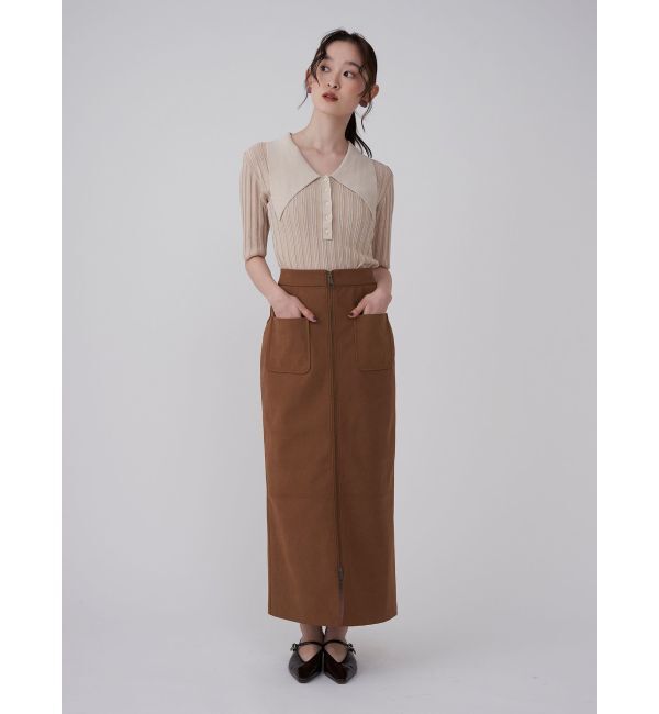 LAGUNAMOON「【機能性アイテム】ウォッシャブルビックカラーニットプルオーバー」|ニット・セーター|