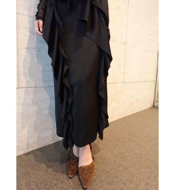 LAGUNAMOON「LADYアシンメトリーフリルキャミドレス」|ドレス|