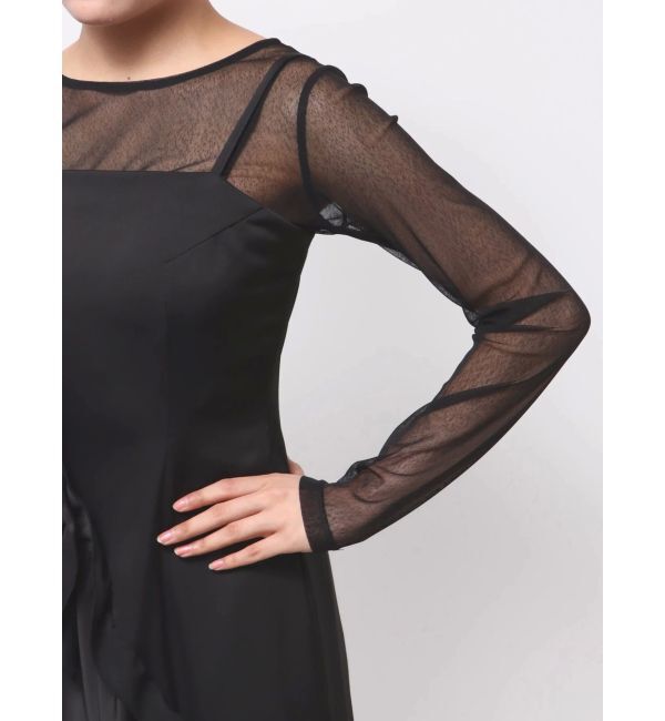 LAGUNAMOON「LADYアシンメトリーフリルキャミドレス」|ドレス|