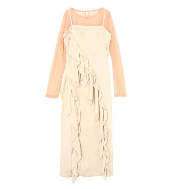 LAGUNAMOON「LADYアシンメトリーフリルキャミドレス」|ドレス|